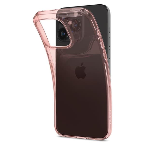 Spigen Crystal Flex Skal för iPhone 15 Pro Max - Rosa Transparen