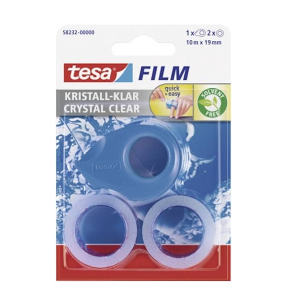 Tesa Mini Dispenser/ Slumpmässig Färg + 2 Rullar 10 m x 19 mm/ 1