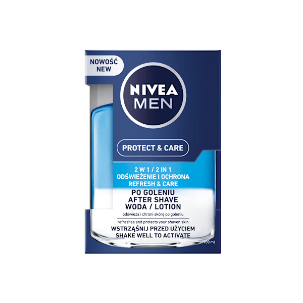 Nivea Män 2i1 Rakvatten för Skydd och Vård/ 100 ml