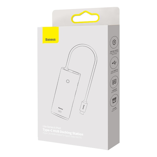 Baseus Lite Seriess multifunktionell USB-C HUB - 2 x USB 3.0 / U