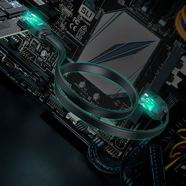 Ugreen PCIe 3.0 x4 M.2 SSD Adapter för M-Key/B-Key Svart (CM302)