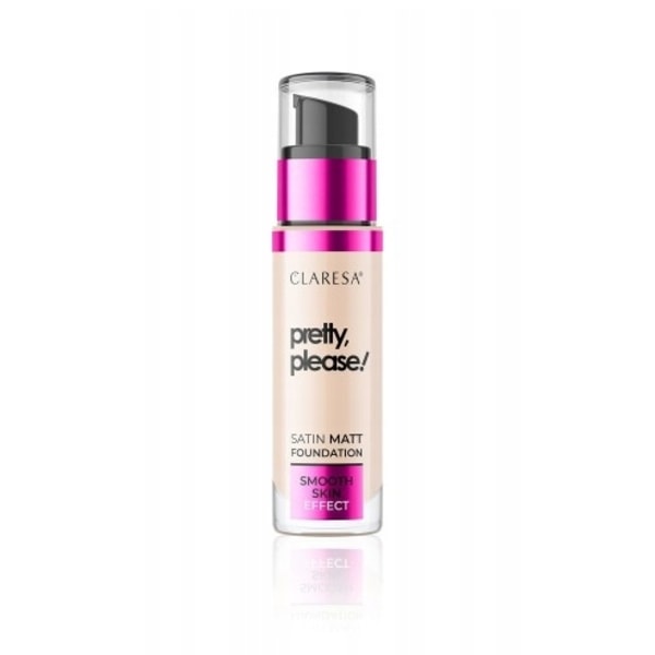 Claresa Matt Foundation Pretty 02/ 34 g - Perfekt Matt Finish i