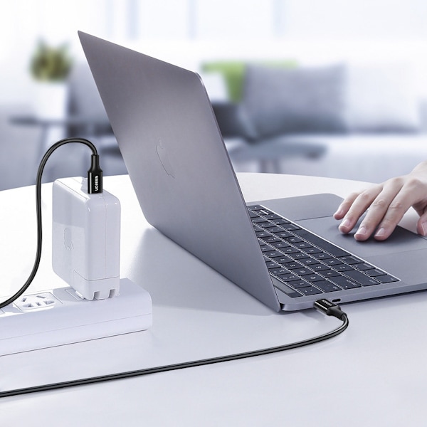 Ugreen USB-C till USB-C Kabel/ 1 meter/ Vit (US300)