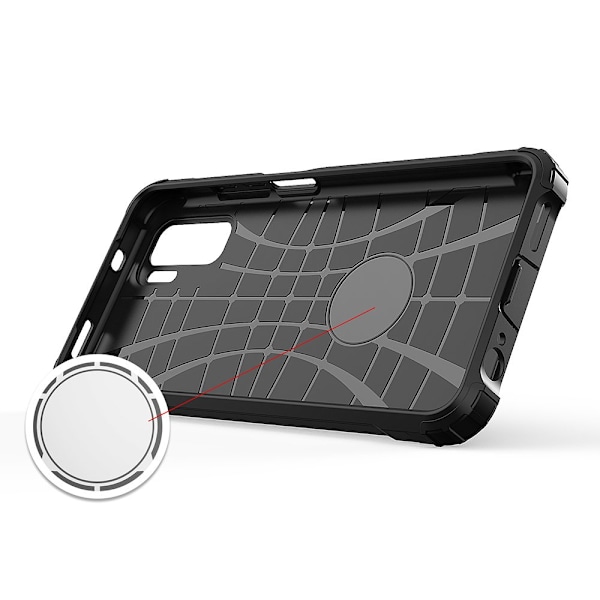Hybrid Armor skyddande fodral för Xiaomi Redmi Note 11T 5G / Red