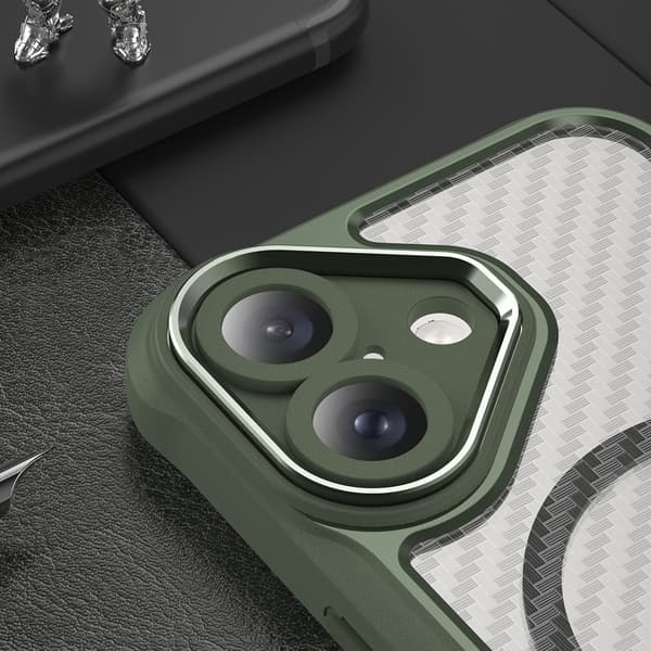 Skyddsfodral Leading Series MagSafe för iPhone 16 - Grön