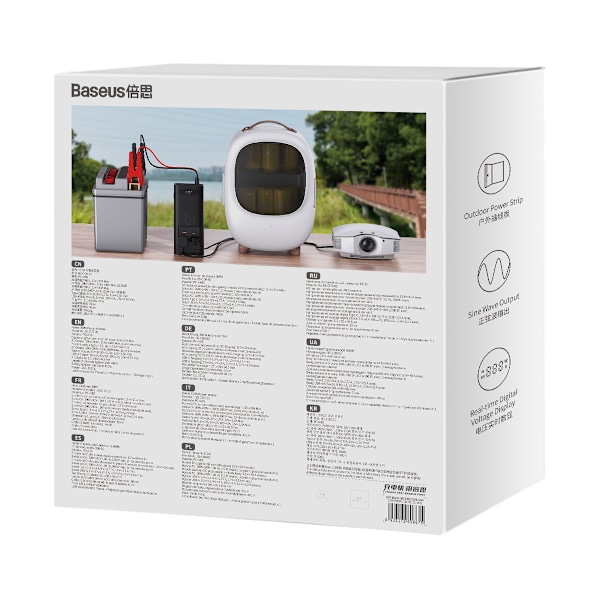 Baseus IGBT Bilströmomvandlare Inverter 300W 220V (CN/EU-kontakt
