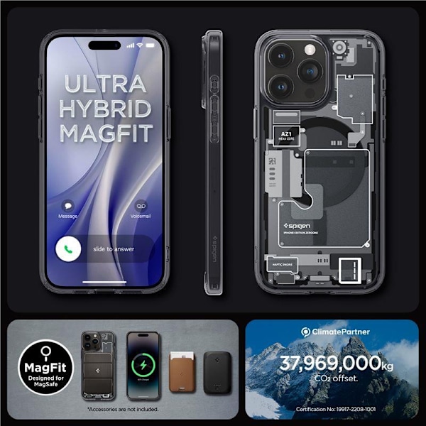 Spigen Ultra Hybrid Mag-fodral med MagSafe för iPhone 15 Pro - m