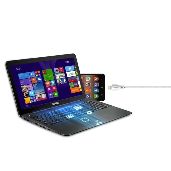 Dudao USB till Lightning-kabel 2.4A 1m Vit (L4L)