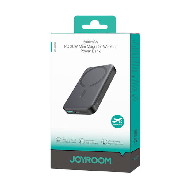 Joyroom JR-W020 5000mAh Powerbank/ Induktiv Laddare/ USB-A/USB-C