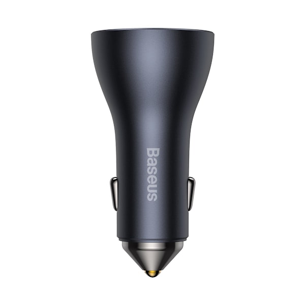 Baseus Golden Contactor Pro USB-A + 2x USB-C Billaddare 65W mörk