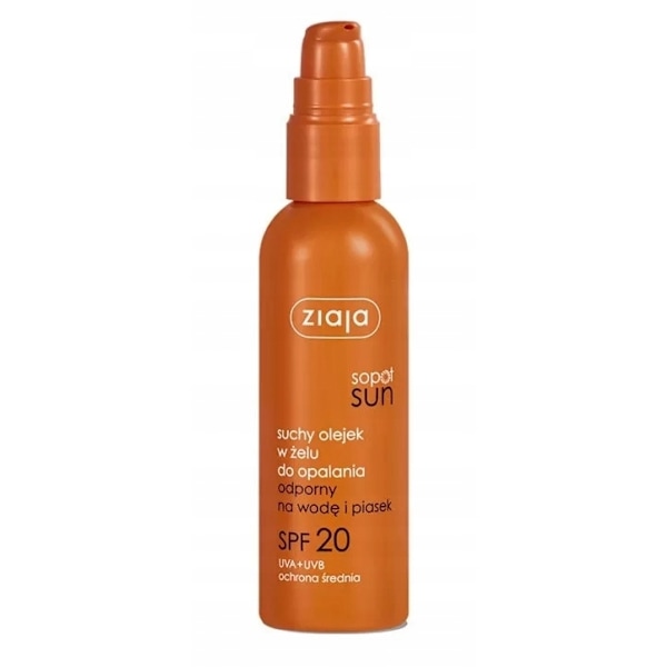Ziaja, Sopot Auringon Kuivaöljy Geelinä, SPF 20, 90 ml