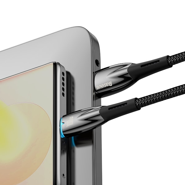 Baseus Glimmer Series Snabbladdningskabel USB-A till USB-C 100W