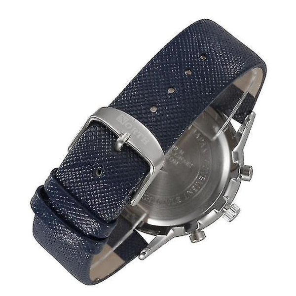 North Luxury Herr äkta läderband Analog Quartz Watches Watch Bu,vuxen,hane