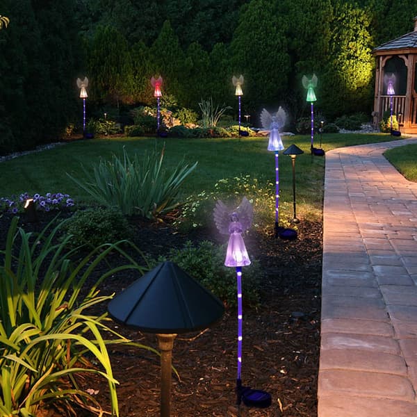 Angel Solar Lights, Solar Powered Garden Lights, 2 Pack