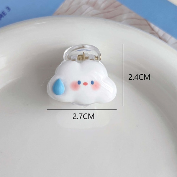 Söt tecknad bild dekoration fransk hårspänne kvinnor plast och harts