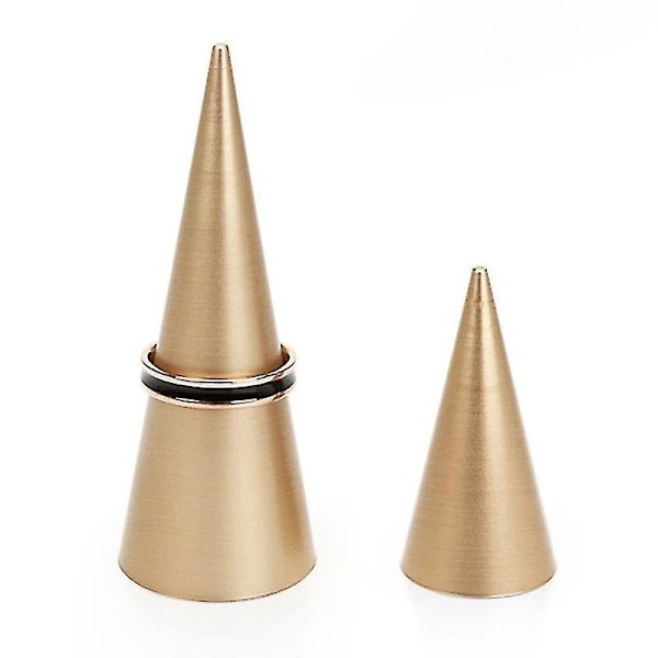 Metal Cone Ring Hållare Smycken Display Stand För Utställning Ring - L,barn,hane