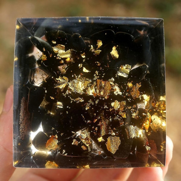 Ametist Crystal Rose Quartz Chakra Koppar Obsidian Orgonite Orgone Sphere Present