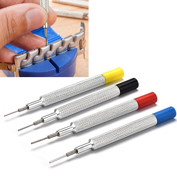 4 STK Legering Justerbar watch Band Rem Link Pin Remover Set
