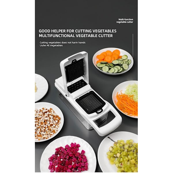 Slicer skåret grøntsager gud multi-funktion grøntsagsskærer julienne snitter rivejern terningeskærer agurkeskærer æg jæger