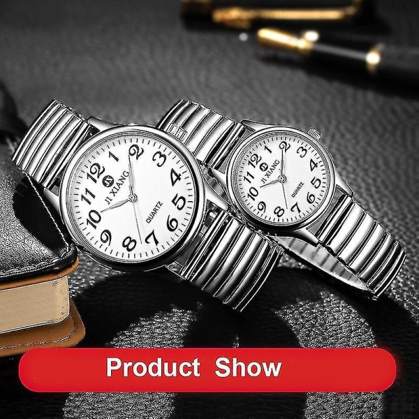 12 14 16 18 20mm Stretch Expansion Rostfritt stål Watch Indragbart band Metall Elastiskt watch Tillbehör Armband-guld, 20mm, unisex