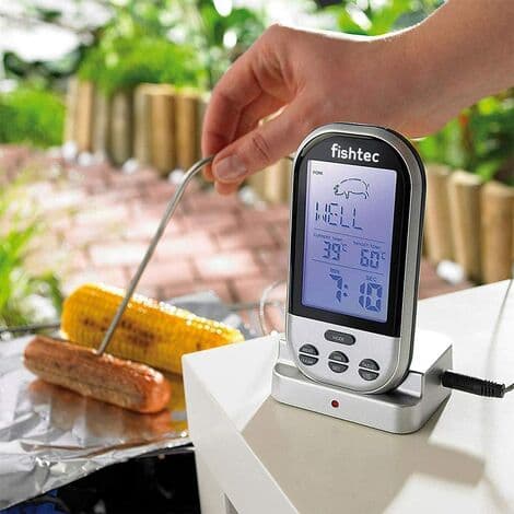 Trådlös digital matlagningstermometer Sond Ugn och grill Timer och larm