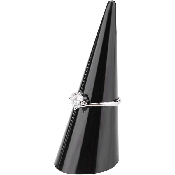 5 st Plast Finger Ring Cone Stand, Single Finger Display Ring Hållare Display Stand Smycken Ringar