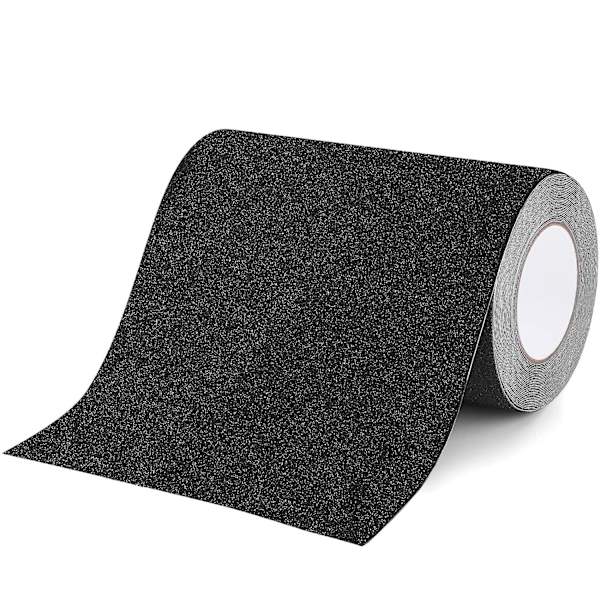 Anti-Halktejp för Trappor, 10cm*5m, Anti-Halk Trappstegsdekal, Utomhus Anti-Halktejp, Vattentät, Klippbar, Svart