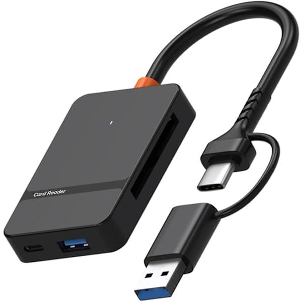 USB C USB 3.0 Kortlæser - USB til MS USB 3.0 Adapter - Kamera Viewer til Telefon/Laptop/PC