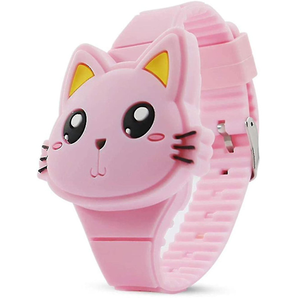 Watch, Watch Digital Söt Form Led Mode Silikonrem Flip Design Watch Girls,vuxen, unisex