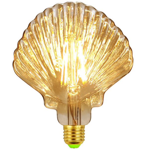 Vintage Edition 1906 LED-glödlampa E27 Bas Special Pinecone Globe Form Amber Guld Varmvit 2500K 4,5W (40W ekvivalent)[Energiklass E]