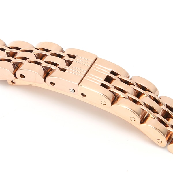 10 mm / 0,4 tum byte av watch i rostfritt stål med justerbar längd watch roséguld