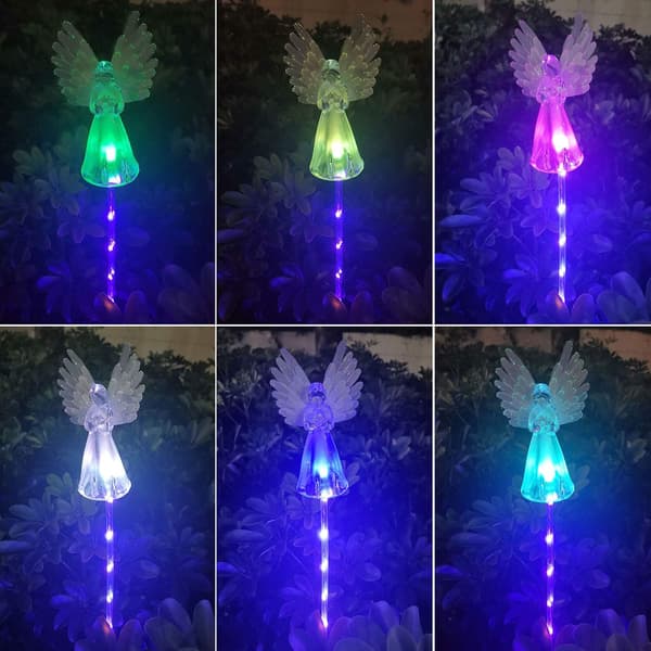 Angel Solar Lights, Solar Powered Garden Lights, 2 Pack