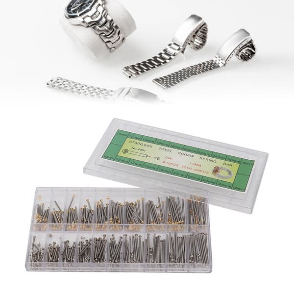200st Watch Link Pin Bar Spring Bars Connectors Remover Watch 1,3 mm