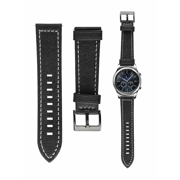 Samsung Gear S3 Classic S3 Frontier watch , svart för Galaxy Watch 46mm, unisex