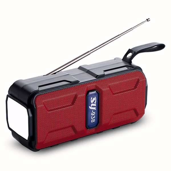Emergency Solar Radio, självdriven vevradio med LED-ficklampa, AM FM WB väderradio med 2000mAh uppladdningsbart batteri för Smart Phone Emergenc