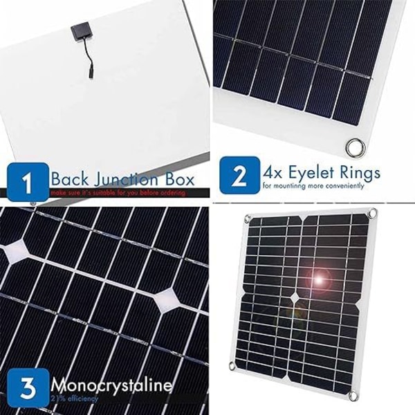 20W monokrystallinsk silicium fleksibelt solpanel udstødningsventilator kit solcellepanel et slæb to ventilatorer