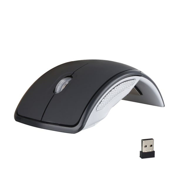 Trådlös hopfällbar fotoelektrisk mus 2.4G 1600 dpi ABS matt mus