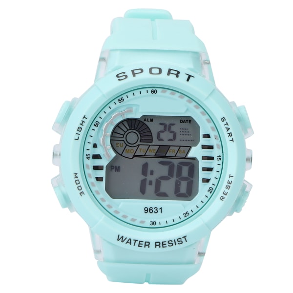 Kids Watch Waterproof Sports Multifunktionella digitala elektroniska klockor för OutdoorGreen