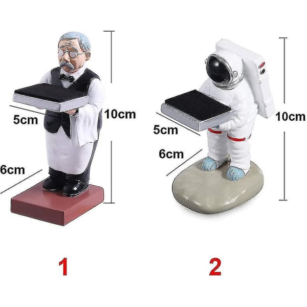 Resin Astronaut Watch Display Stand, gammal Housekeeper Watch Stand Smycken Display