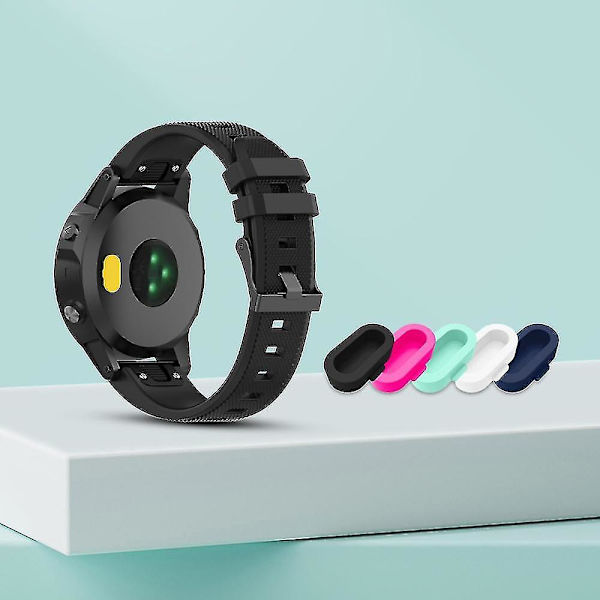 10st dammplugg Mjuk silikon anti-scratch Klocka Watch Port Skyddslock Kompatibel Garmin Fenix ​​5s/5s Plus/6/6s/6x, vuxen, unisex