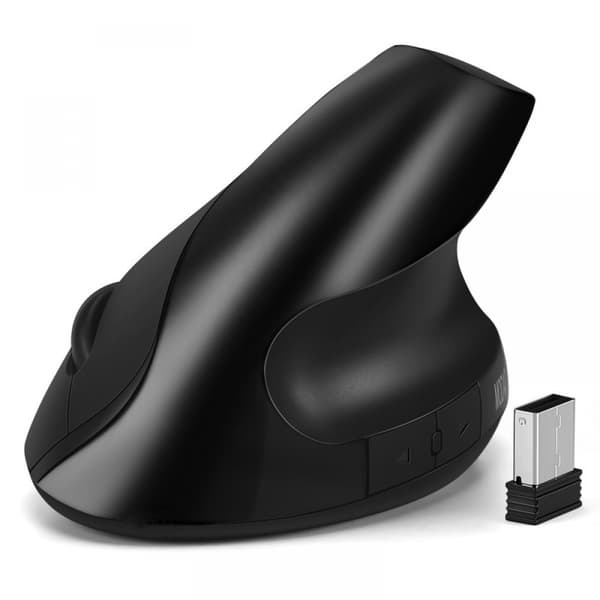 Mus trådlös Bluetooth bärbar dator och dator Precision (torr batteriversion svart)