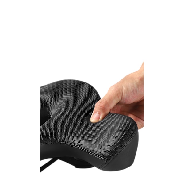 Ultra bred polstret cykelsadel, behagelig cykelsadel, behagelig affjedring lavet af elastisk skum og affjedringskugle, - Ergonomisk cykelsad