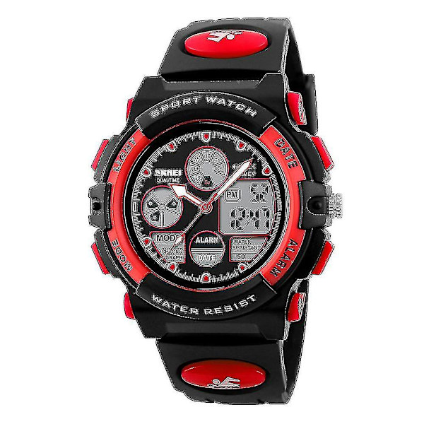 Barnklockor Pojkar Digital Outdoor Sport Watch Multifunktion Vattentät Digital Watch With Led Light, vuxen, Gul
