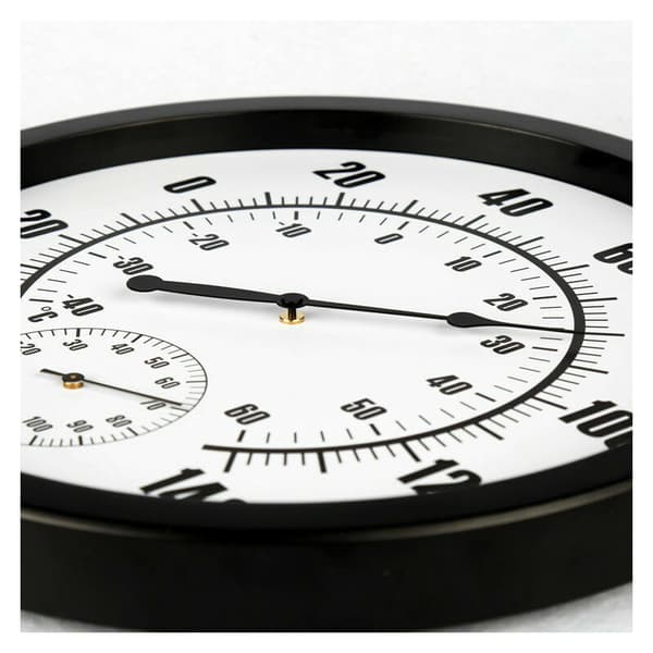 Inomhus- och utomhustermometer 25cm Terrass Stor väggtermometer och Hygrometer