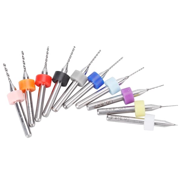 10 st/ set 0,3-1,2 mm Tungsten stål spiralborrskaft Hålgravyr skärverktygsbit
