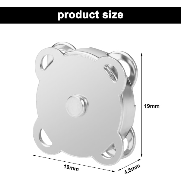 20 kpl Magneettiset Napit Ompelemaan ja Käsitöihin, 20mm Ommeltavat Magneetit, Magneettilukko Ompelemaan, Napit Tarvikkeet Ompelemaan Sulkemiseen