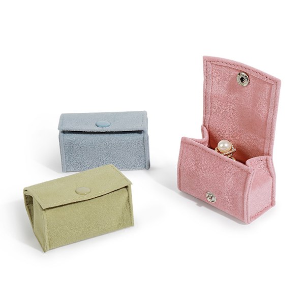 3-pack Ringbox, Mini Reseförvaringsask för Smycken Bärbar Liten Förlovningsringask för Ringar Örhängen, Ådrad Ringpresentask för Kvinnor Flickor