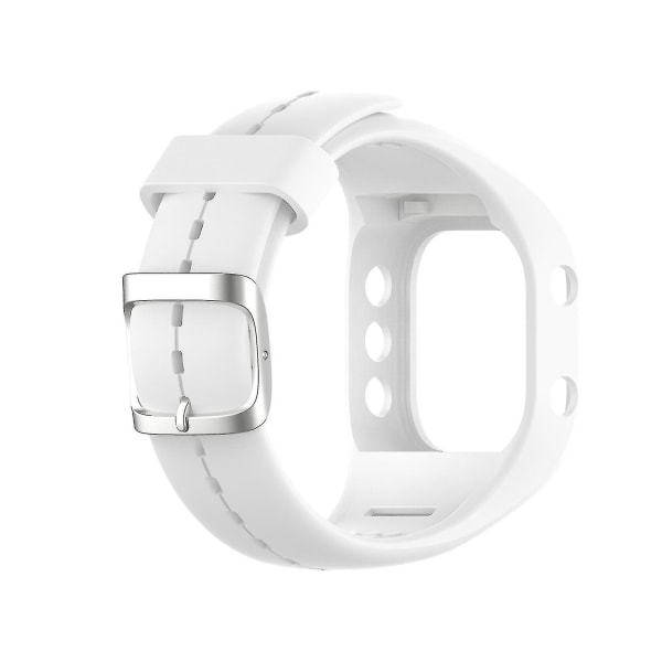 Byte av klockband Bekväm Silic Justerbar Smart Watch Band Rem för Polar A300, vuxen, Vit