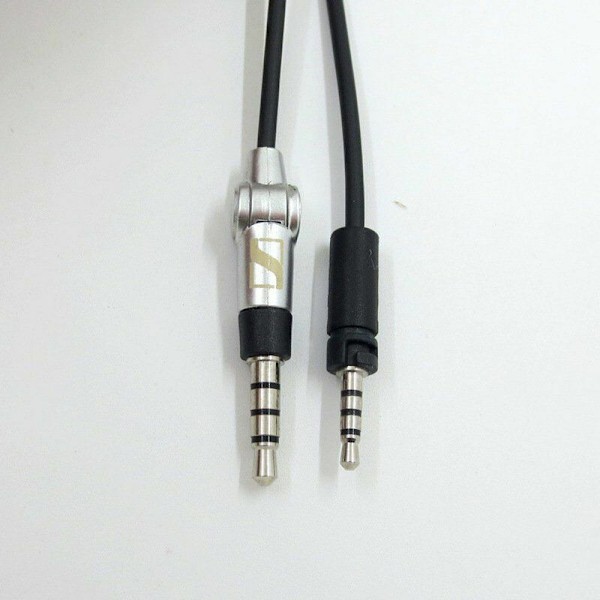 3,5 mm til 2,5 mm lydkabel kompatibel med Sennheiser Momentum 2.0/Momentum hovedtelefoner sort