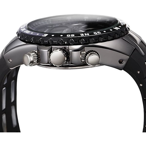 Watch Watch LED-ljus Dual-display Herrklockor, Rose Golden Case